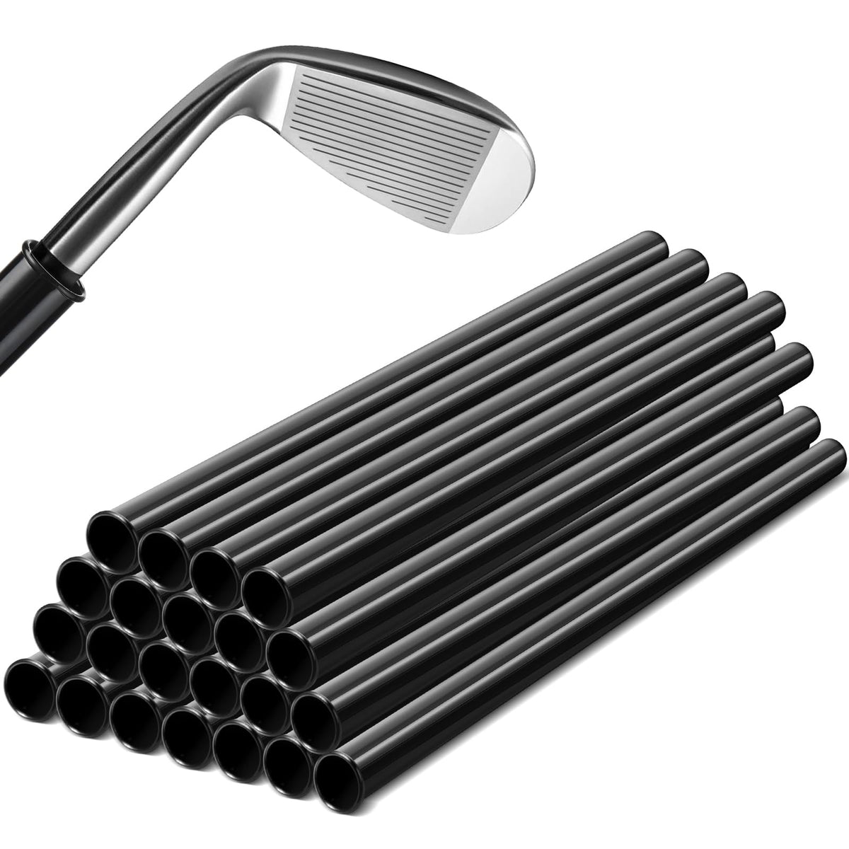 Wettarn golf club divider 1.5in diameter demonstrates easy insertion and club separation.