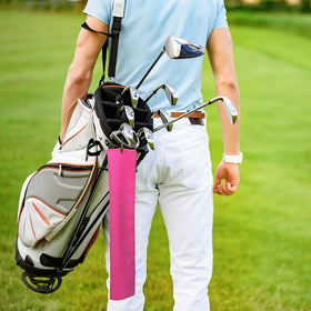 Wettarn pink line marker tool for accurate setup on greens