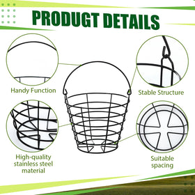 Wettarn stainless-steel golf basket closeup shows sturdy construction.