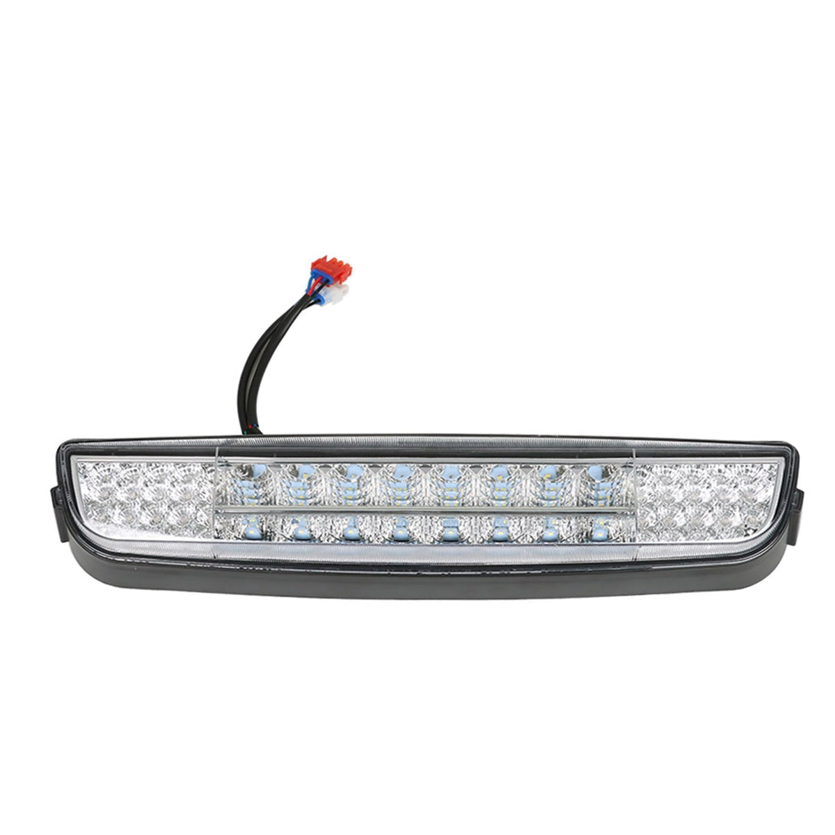 WFLNHB EZGO TXT 3-pin light strip on golf cart improves daytime visibility
