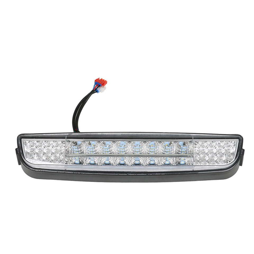 WFLNHB EZGO TXT 3-pin light strip on golf cart improves daytime visibility