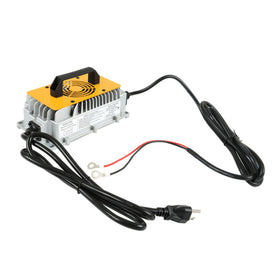 WFLNHB 36V 18A lithium charger powering golf cart battery efficiently