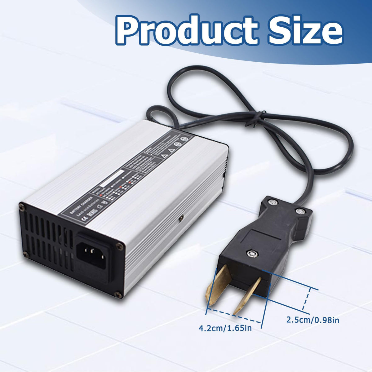 WFLNHB 36V 5A charger with 8ft cable, flexible reach.