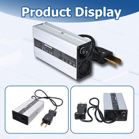 WFLNHB 36V 5A charger for Club Car DS, side view with reliable power.