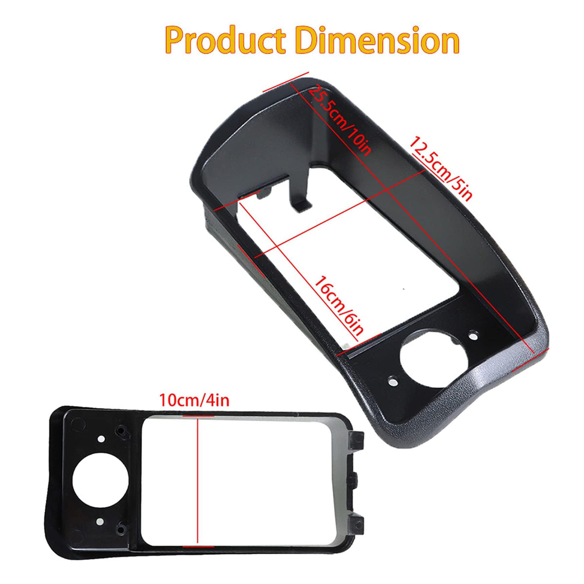 WFLNHB black headlight bezel driver-side view shows plug-n-play replacement option