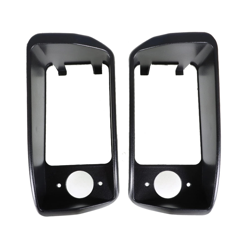 WFLNHB black headlight bezel front view for Club Car DS with enhanced front-end look