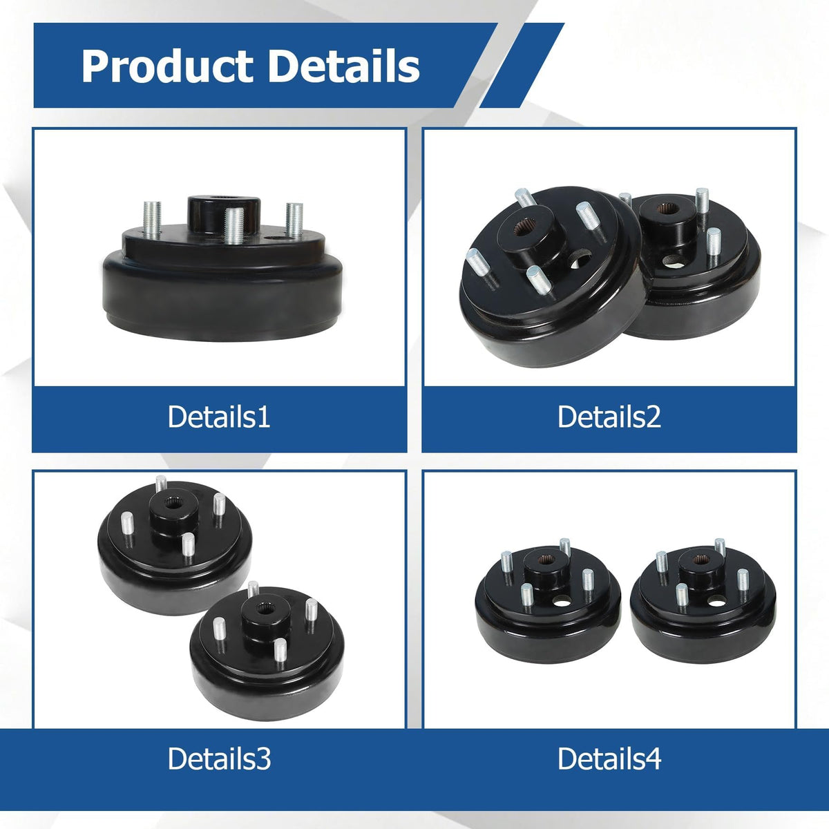 WFLNHB brake drum hub compatibility chart for EZGO models.