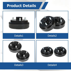 WFLNHB brake drum hub compatibility chart for EZGO models.