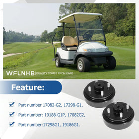 WFLNHB brake drum hub installation guide for EZGO carts.