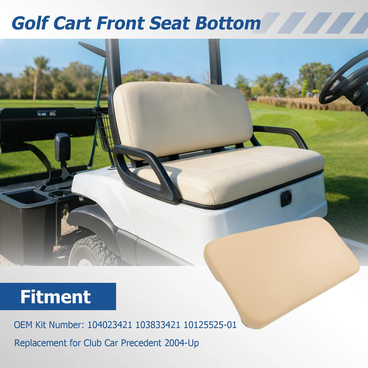 WFLNHB Club Car Precedent seat bottom installation guide