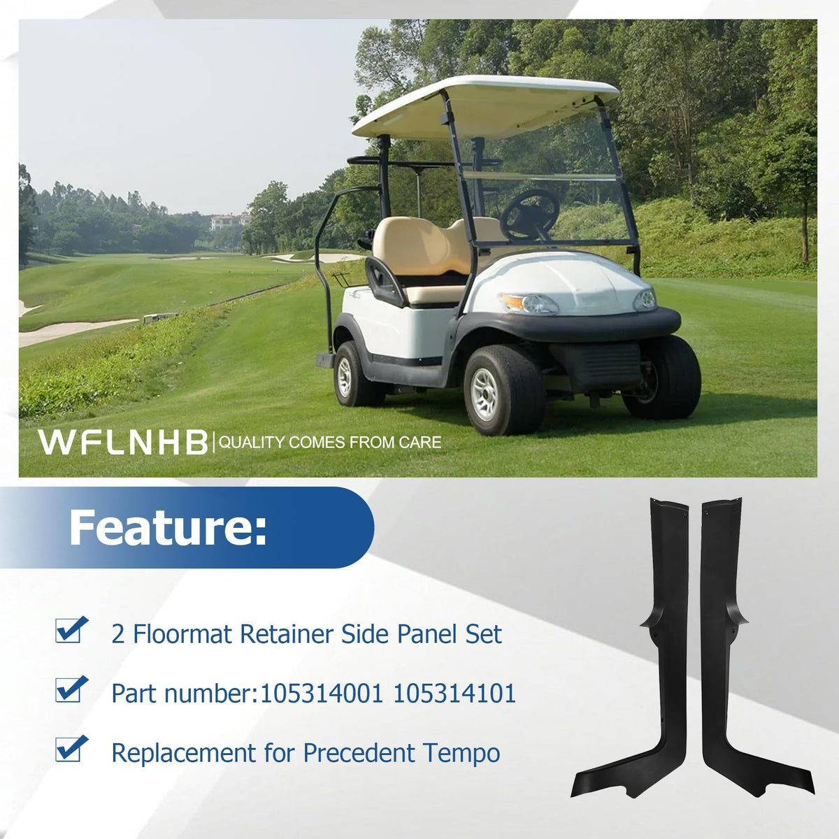 WFLNHB easy installation guide shows quick, tool-free panel mounting.