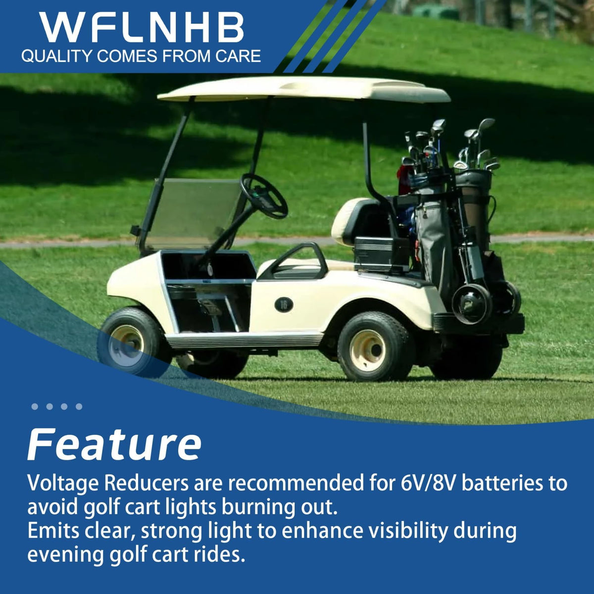 WFLNHB energy-efficient LEDs use less power for longer life.