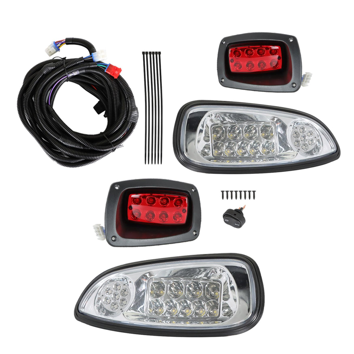 WFLNHB EZGO RXV LED headlights improve nighttime visibility for safer driving.