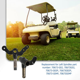 WFLNHB EZGO TXT spindle install-ready pair for quick replacement.
