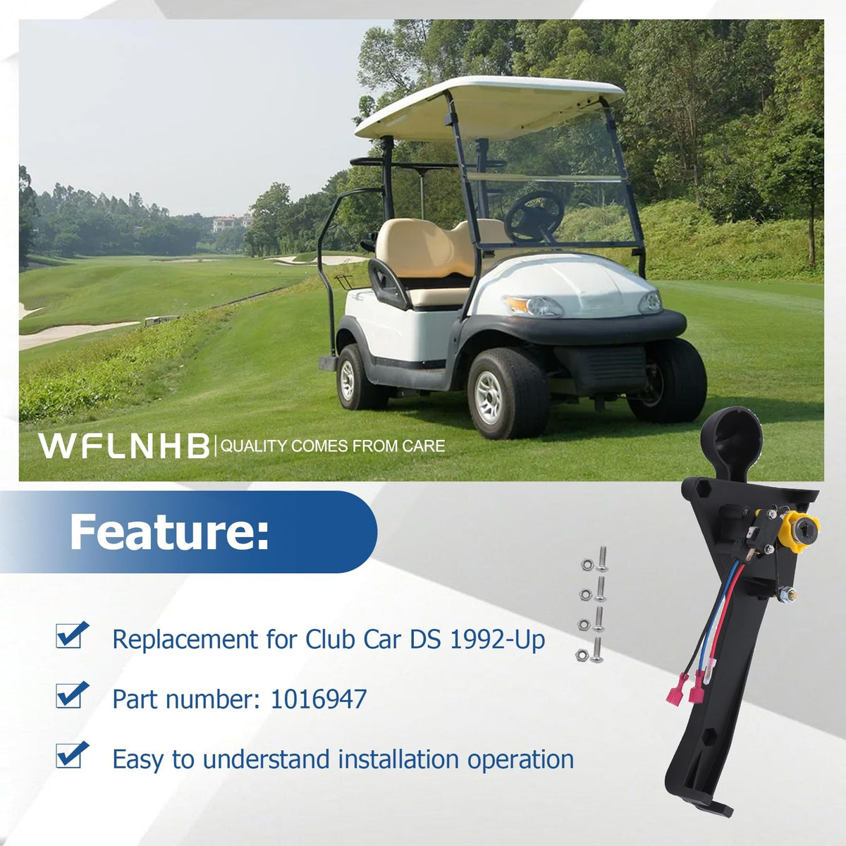 Angled shifter design by WFLNHB ready for straightforward installation.