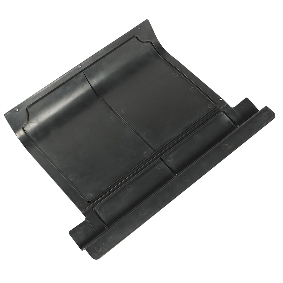 WFLNHB golf cart bonnet replacement front view shows sturdy black plastic for EZGO TXT