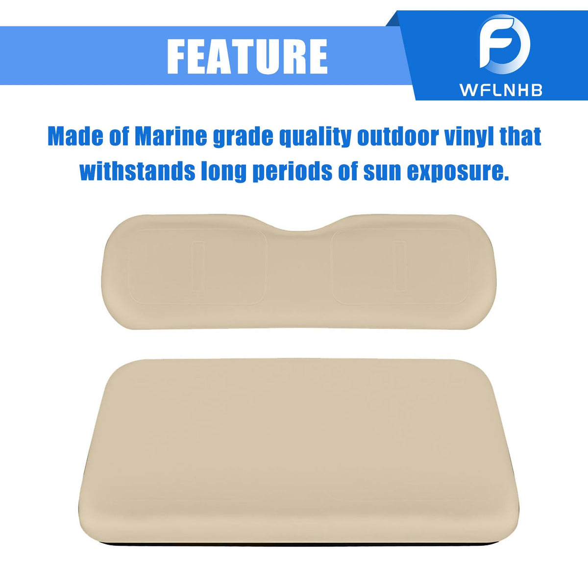 WFLNHB golf cart front seat cover set with a durable, weather-ready upgrade