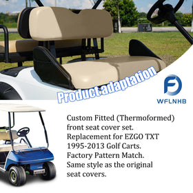 WFLNHB marine-grade vinyl material resists sun damage for EZGO TXT front seats