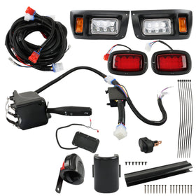 WFLNHB golf cart front headlight enhances early-morning visibility.