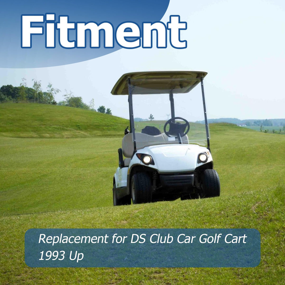 WFLNHB golf cart turn signal provides bright amber signaling.