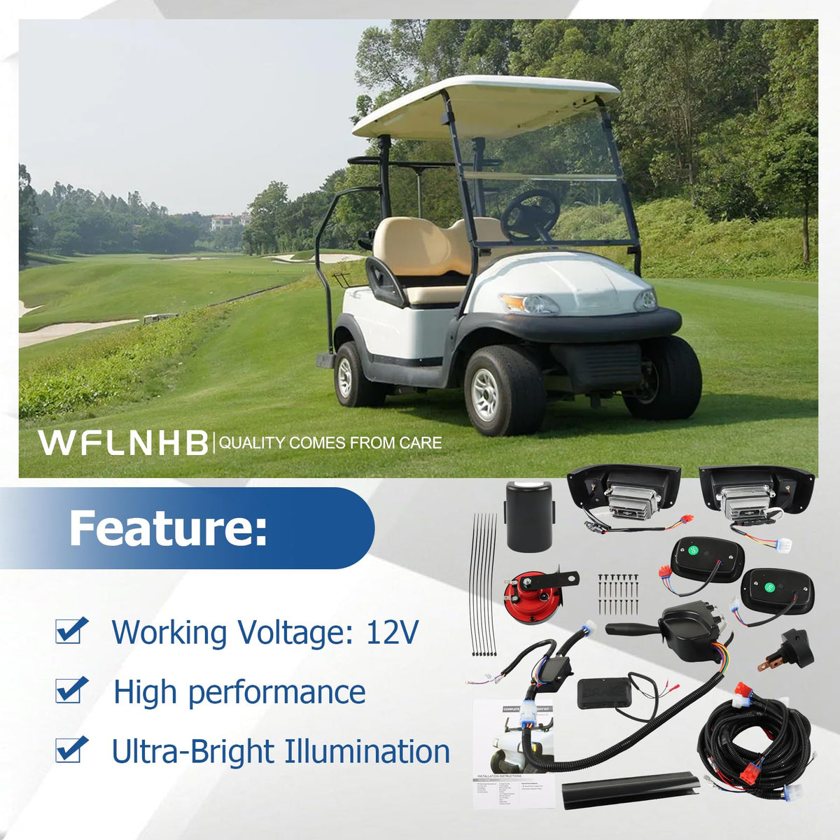 WFLNHB wiring harness supports quick, reliable installation.