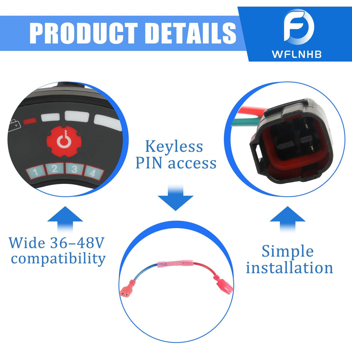 WFLNHB Club Car Precedent keyless ignition with PIN activation
