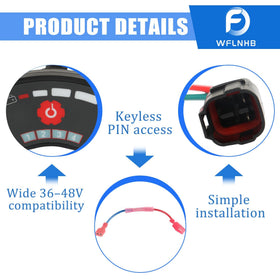 WFLNHB Club Car Precedent keyless ignition with PIN activation