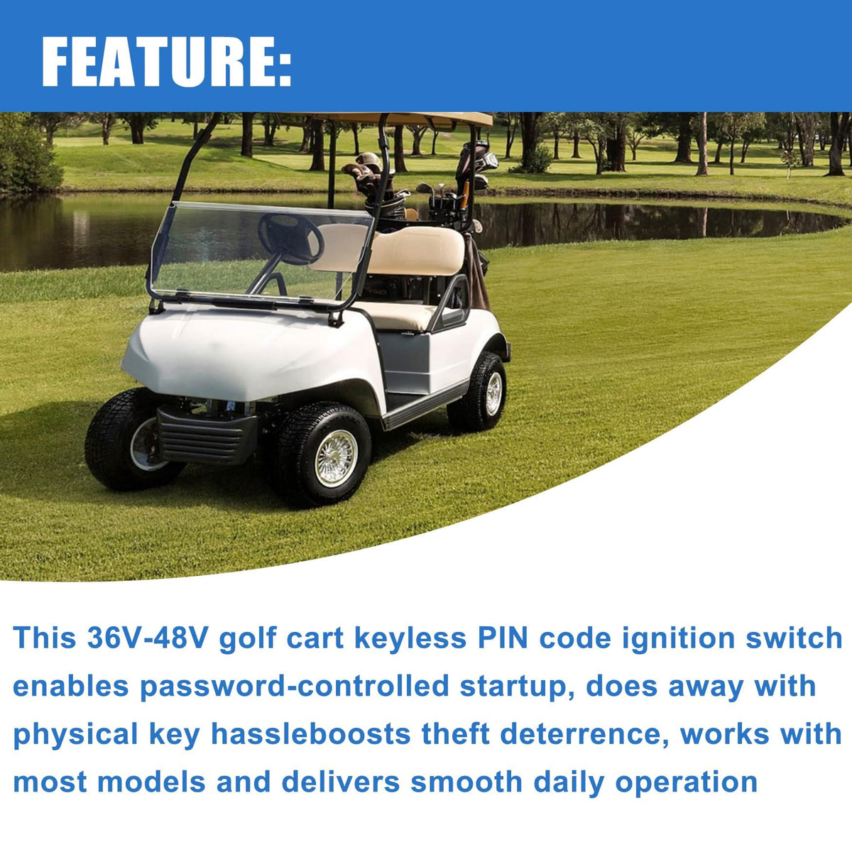 WFLNHB Yamaha Drive2 keyless ignition with digital battery feedback