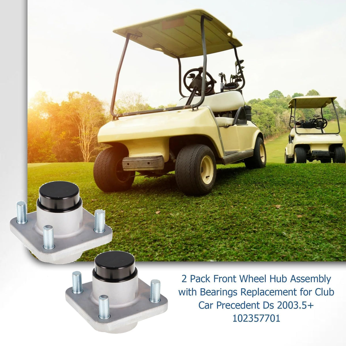 WFLNHB dual hub set ready for Club Car repairs