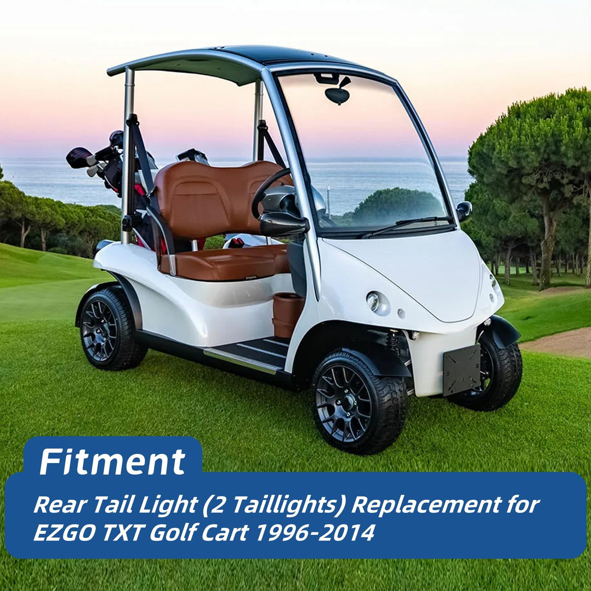WFLNHB rear tail light right EZGO TXT enhances signaling on the course.