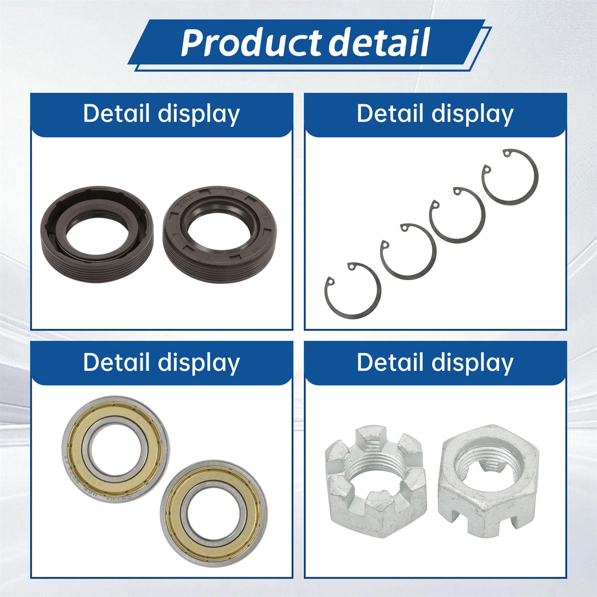 WFLNHB RXV bearings and oil seals, reduce wear and extend service life