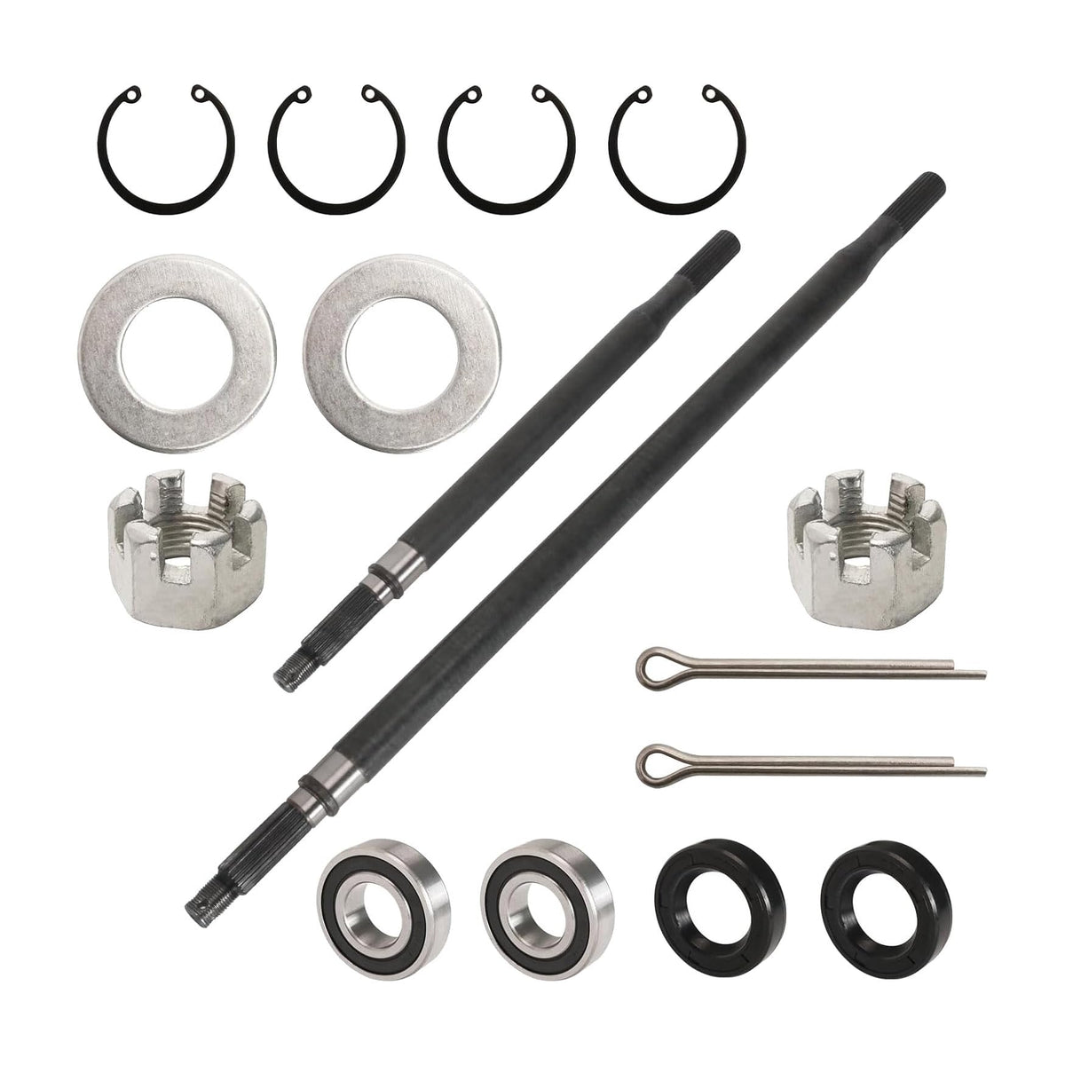 WFLNHB RXV rear axle shaft driver side, durable design for EZGO RXV electric carts