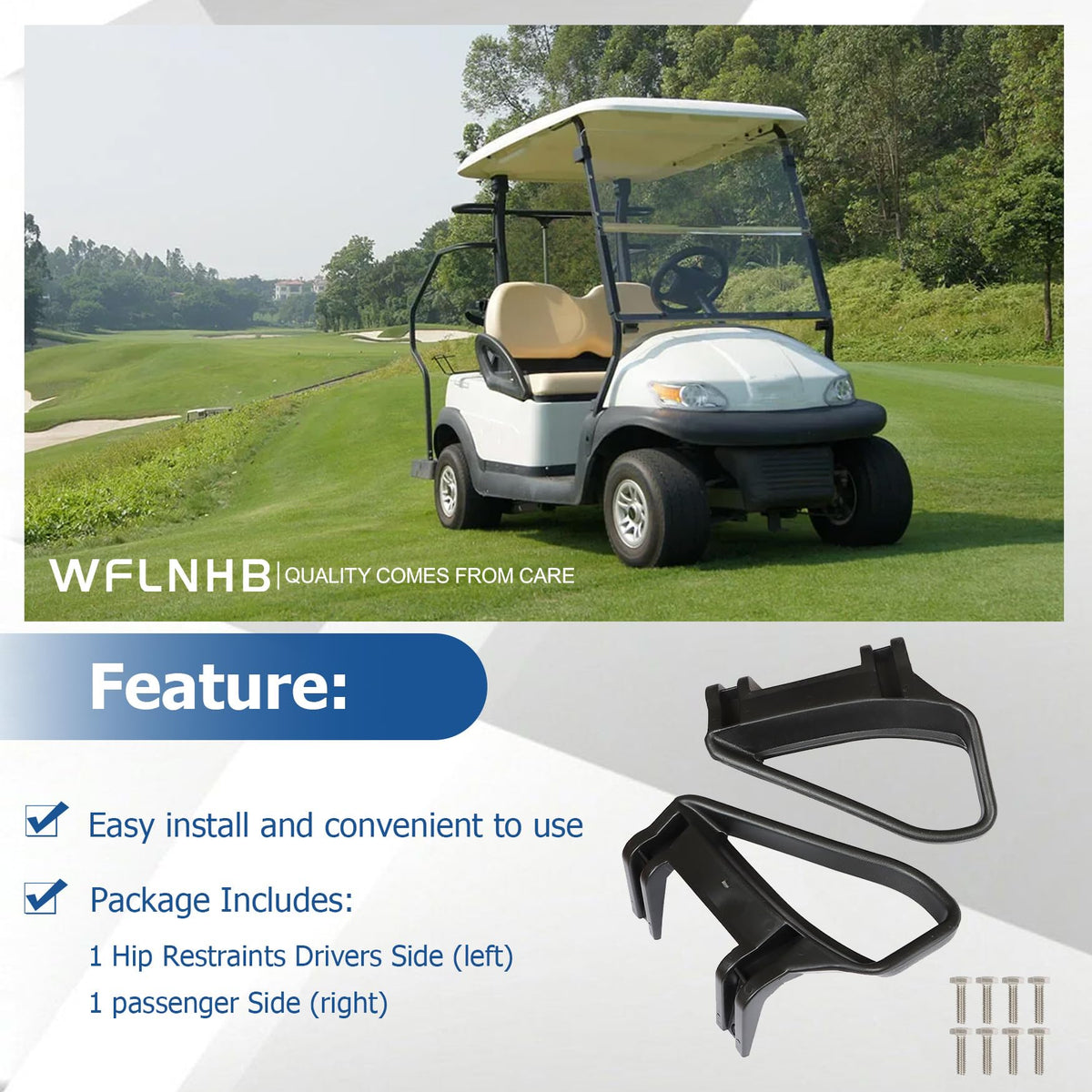 WFLNHB seat handles detailed assembly view showing robust construction.