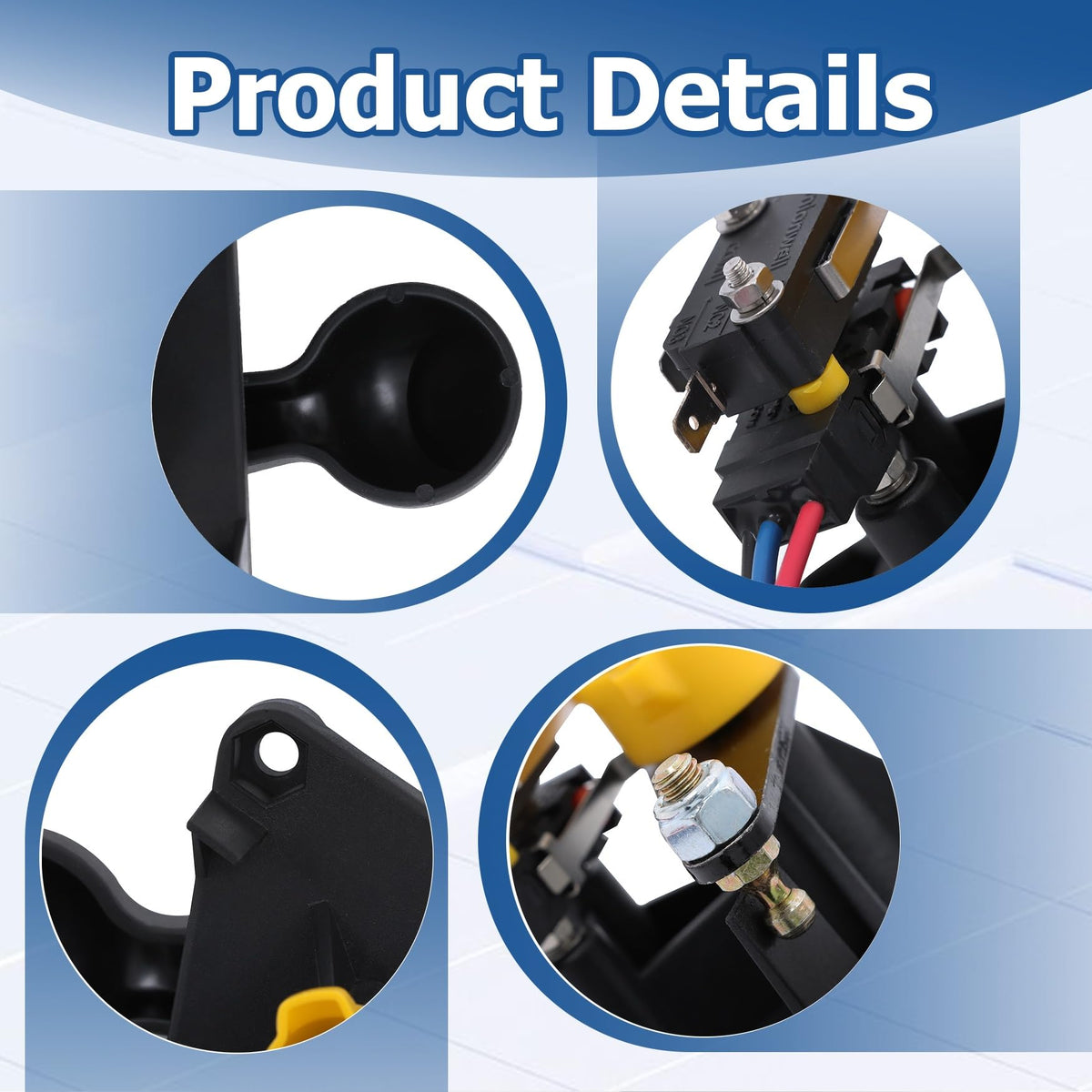 Included parts: shifter, screws, and nuts for full replacement kit.