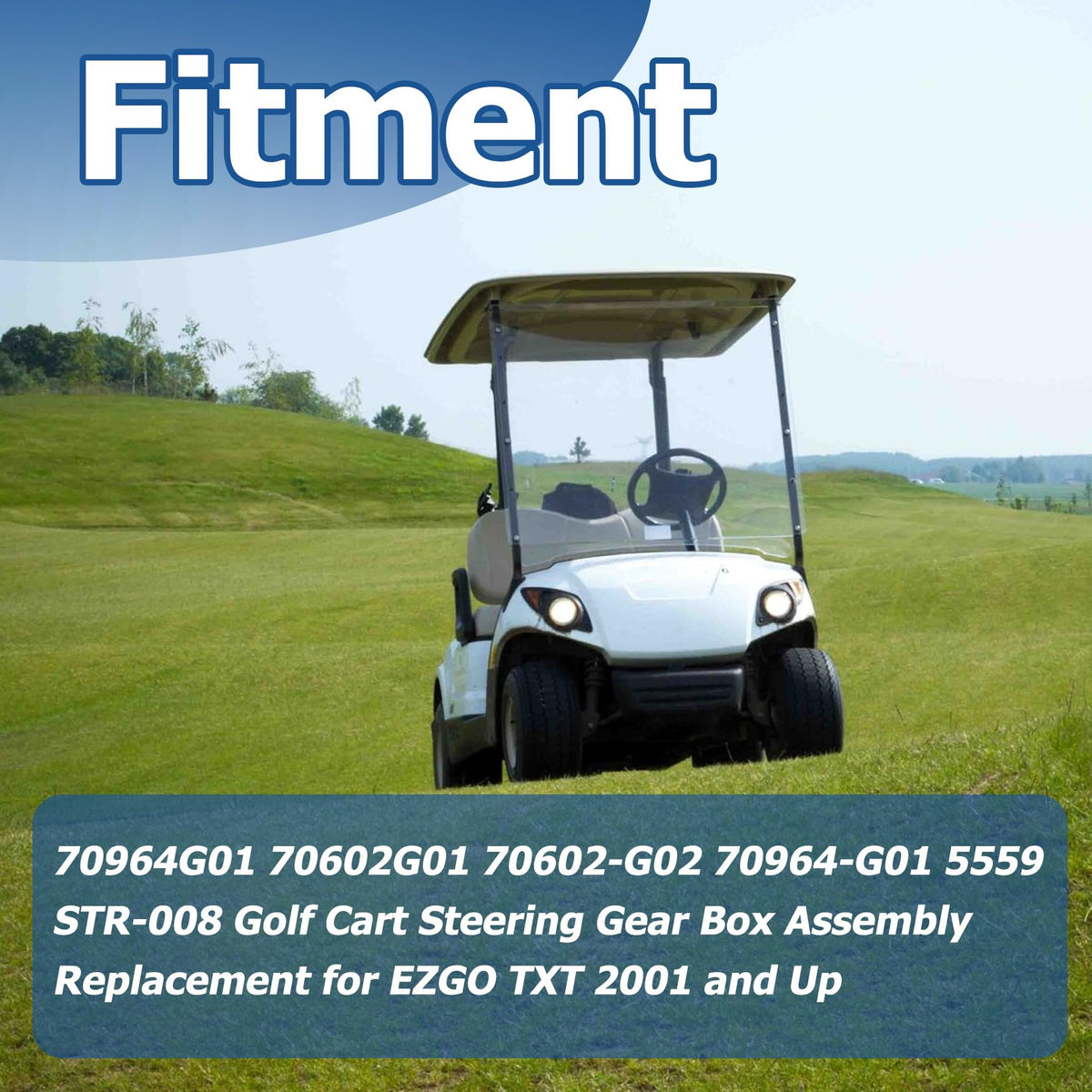 WFLNHB steering gear box 70602G01 EZGO fit improves alignment