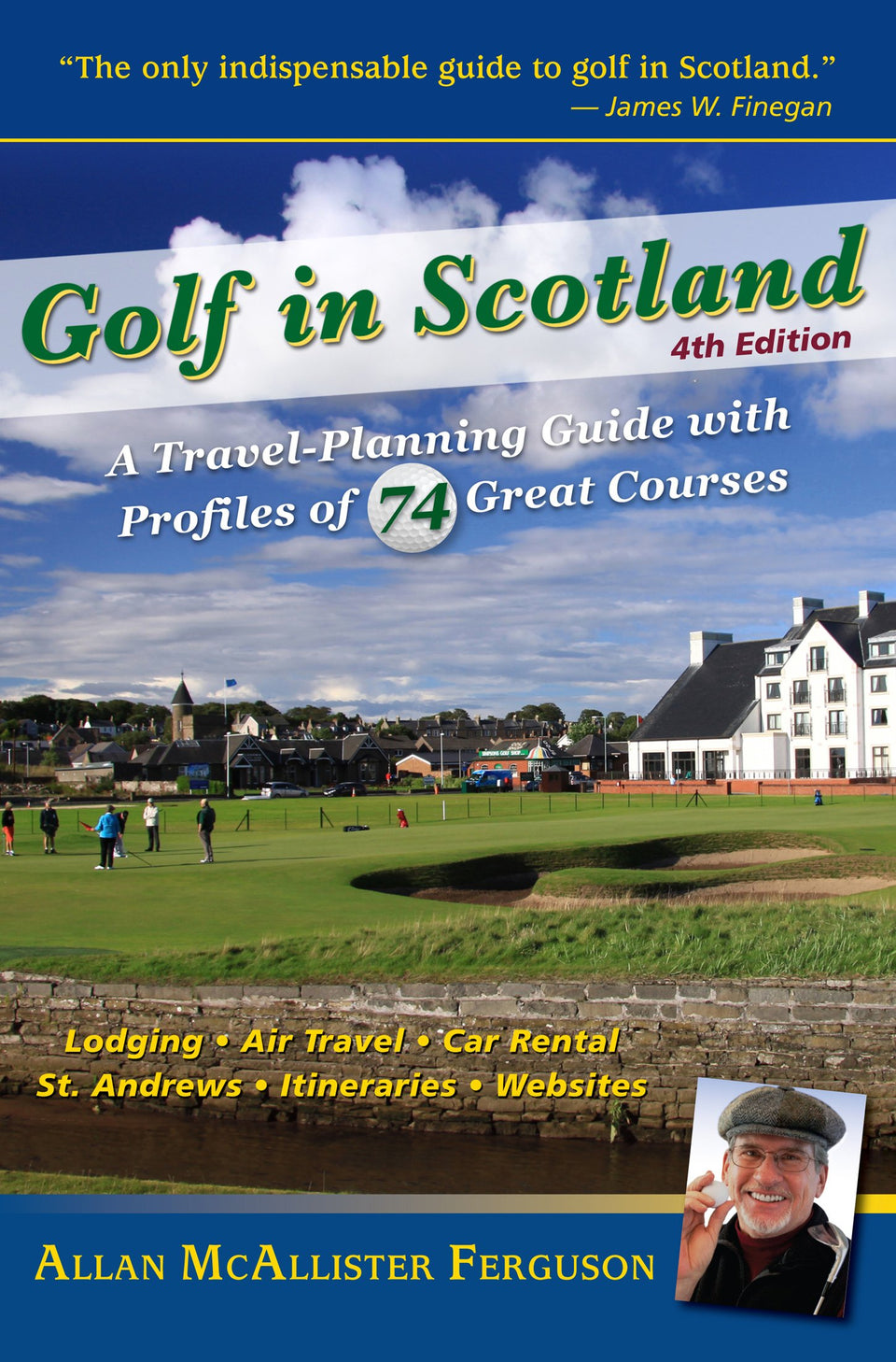 WFPublishing Golf in Scotland guide cover, ideal for planning a memorable golf trip.