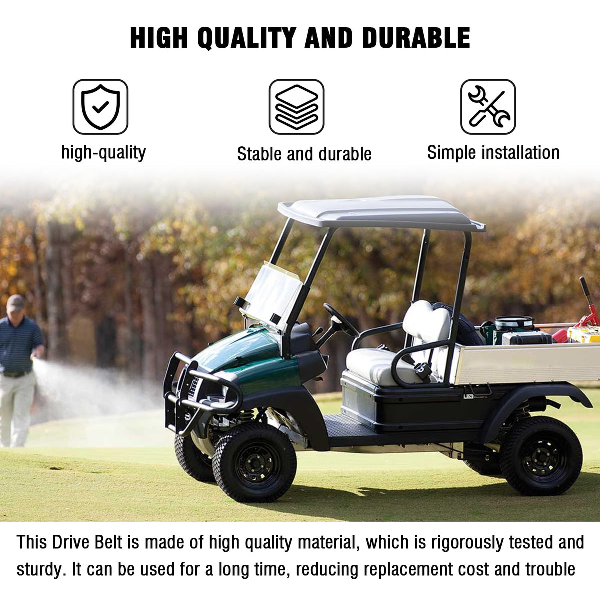 WFSulee Club Car compatible belt replaces BLT-0029 with ease