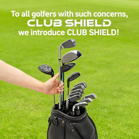 WGFOV Club Shield putter cover close-up demonstrates easy access and collision protection.