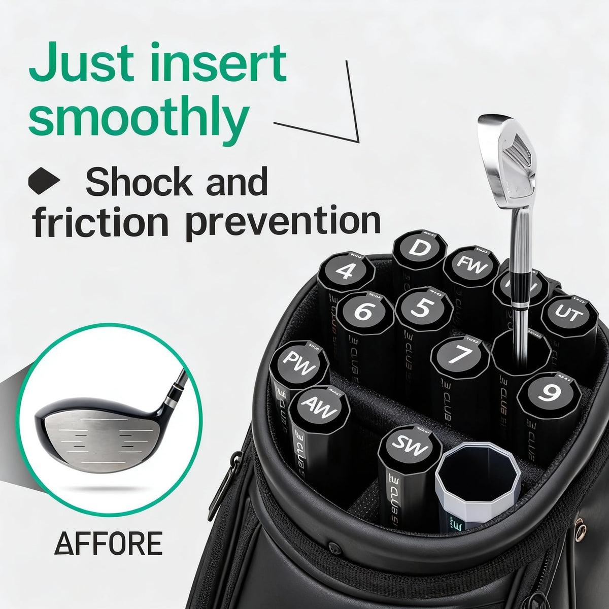 WGFOV Club Shield tube side view highlights durable construction for secure travel.