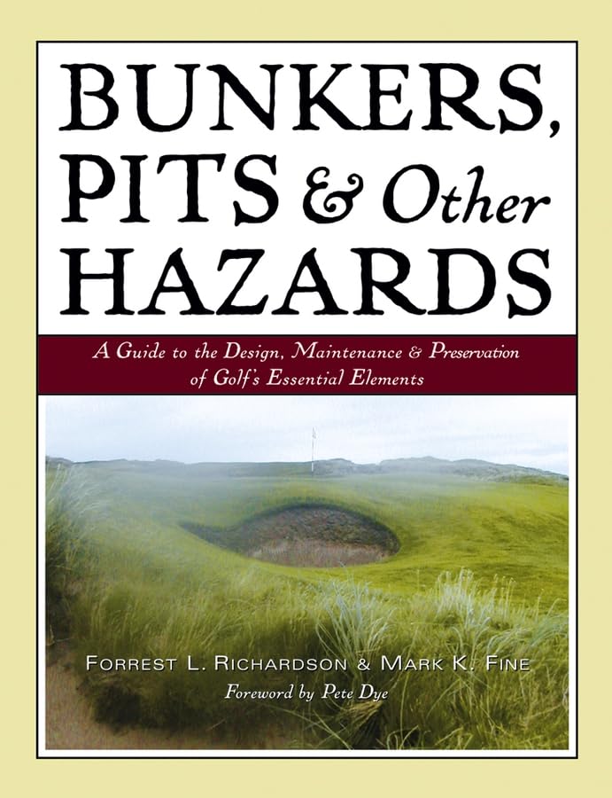Wiley Bunkers, Pits & Hazards book cover for golf course design inspiration