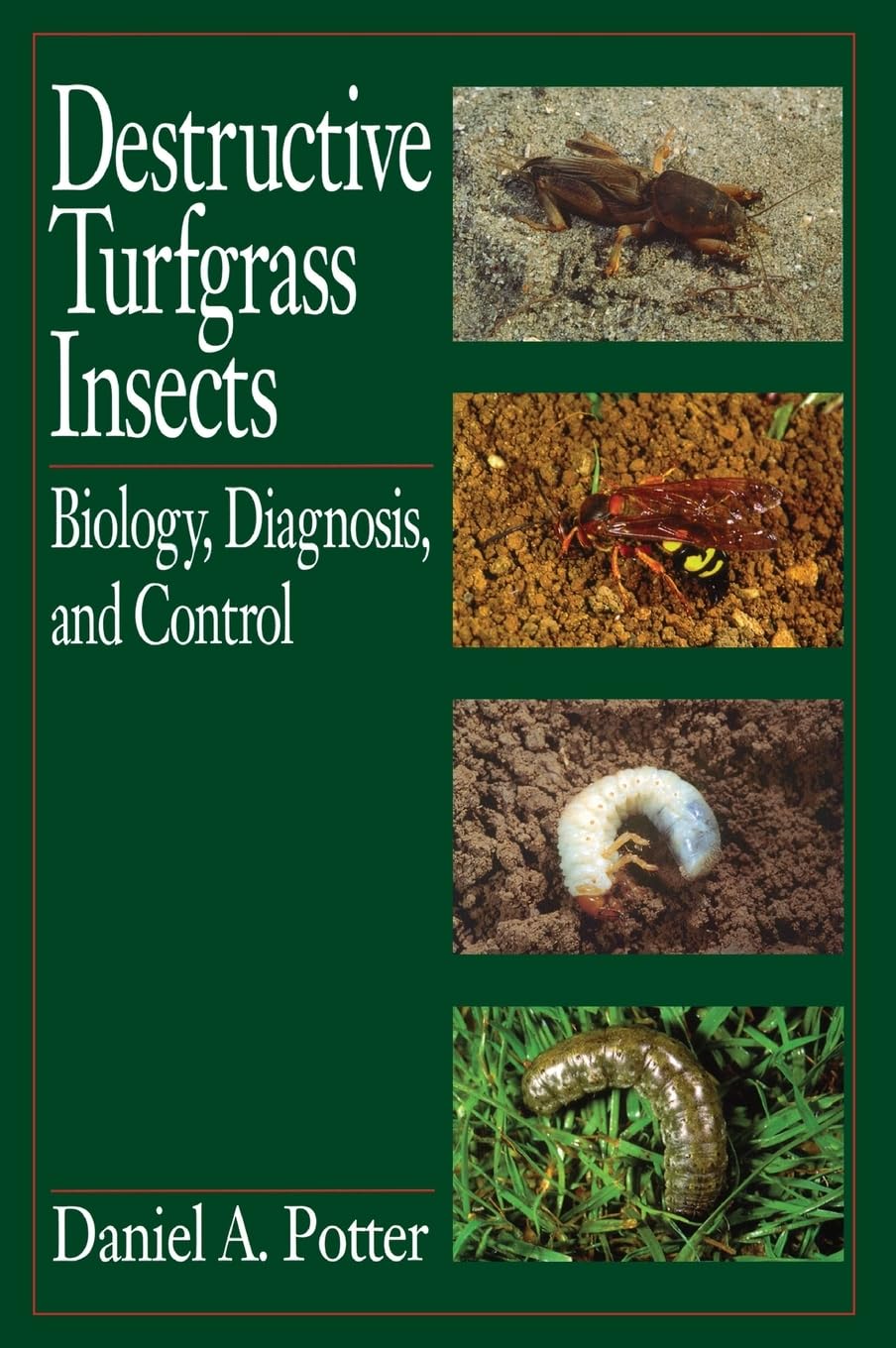 Wiley Destructive Turfgrass Insects book cover, practical guide for turf pest diagnosis and control