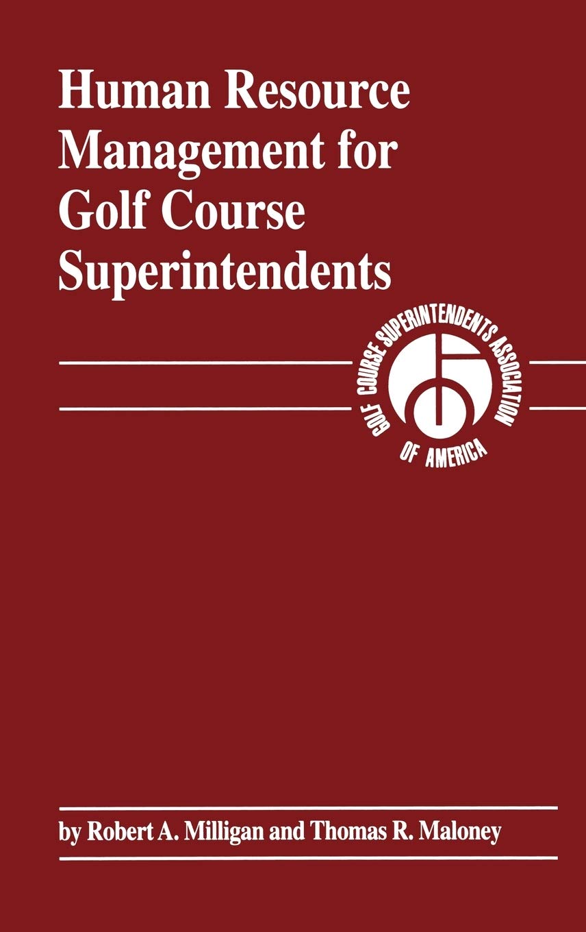 Wiley HRM for Golf Course Superintendents book cover highlighting leadership and planning