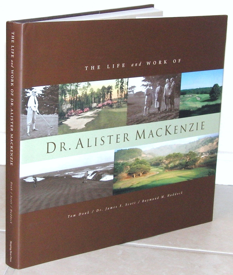 Wiley Mackenzie biography cover featuring Dr. Alister Mackenzie, inviting readers to explore golf architecture history.