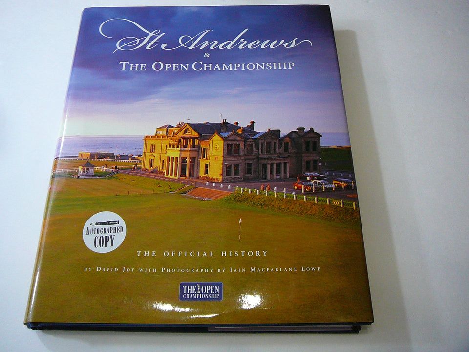 Wiley St Andrews Open Official History front cover with iconic imagery and collectible appeal.