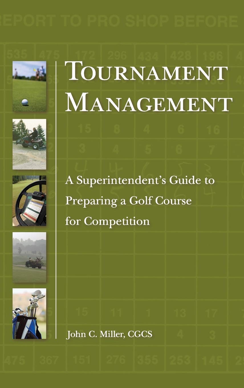 Wiley Tournament Management cover with course-prep insights for competitive golf events