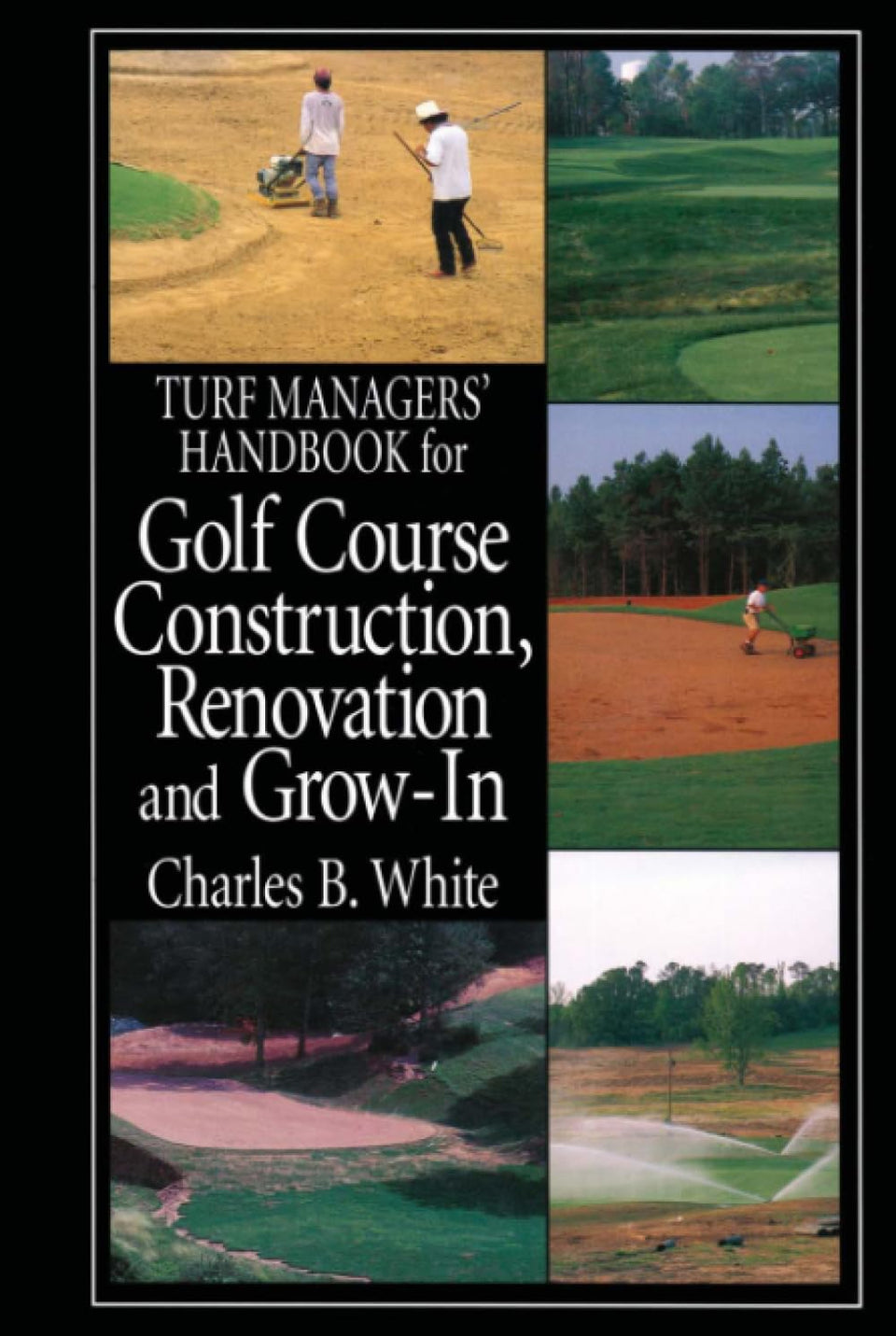 Wiley Turf Managers' Handbook cover with grow-in guidance for planning golf course construction.