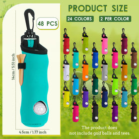 WillBond golf ball holder with clip and elastic strap keeps tees ready.