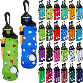 WillBond golf ball holder neoprene pouch with clip keeps balls secure on the course.