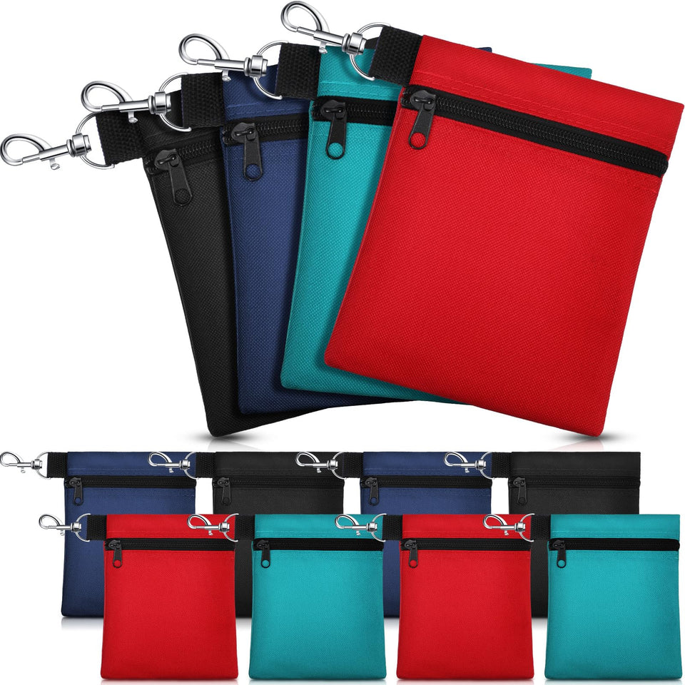 WILLBOND golf tee pouch in black with clip for quick access on your bag.
