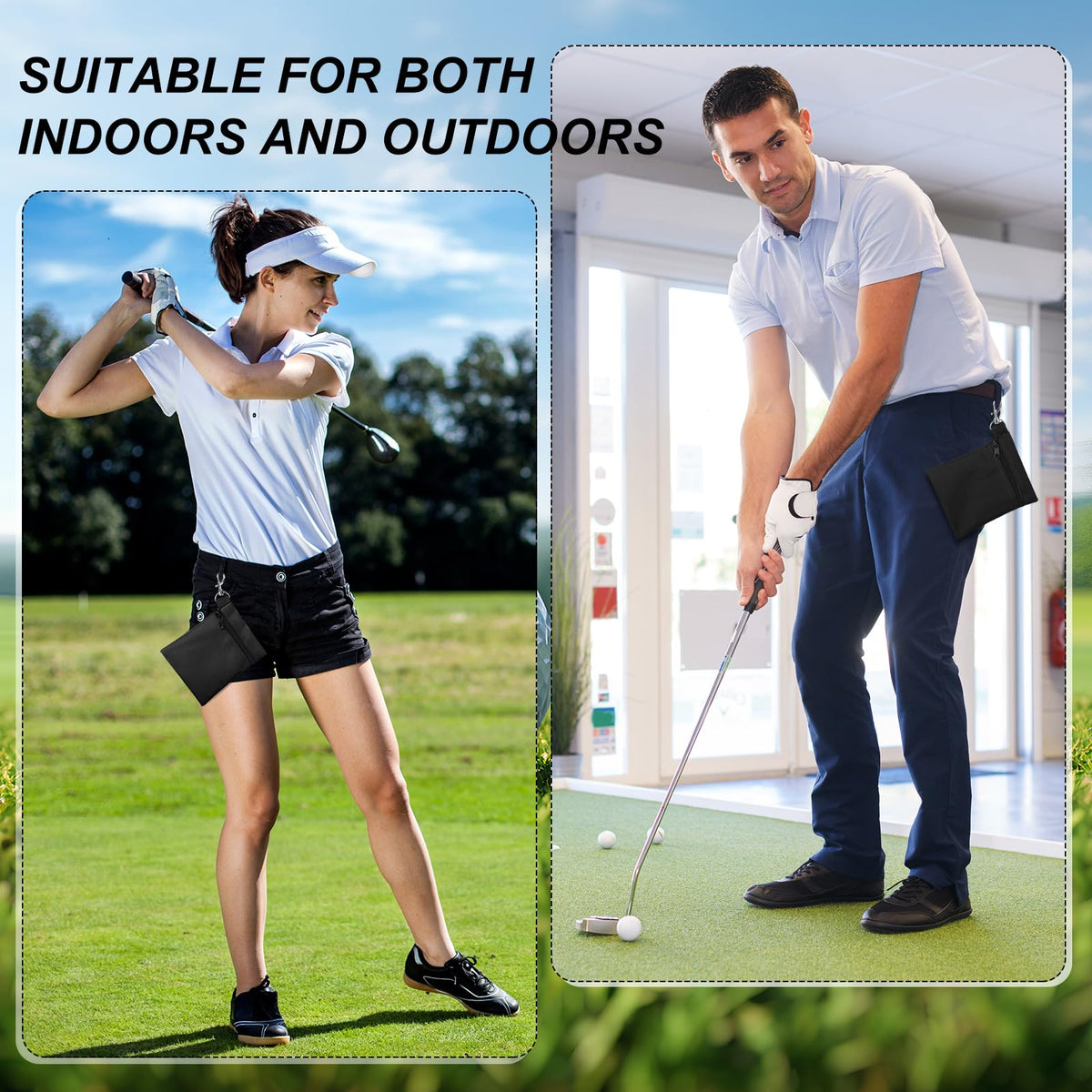 WILLBOND 12-pack golf accessory bag for everyday practice.